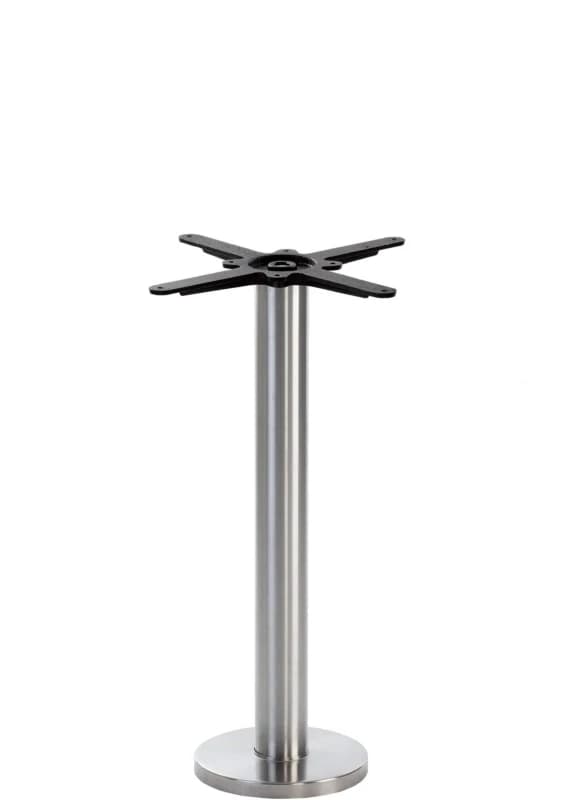 netfurniture Stainless Steel Round Floor Fixed Table Base - Height - 730 Mm Silver unisex