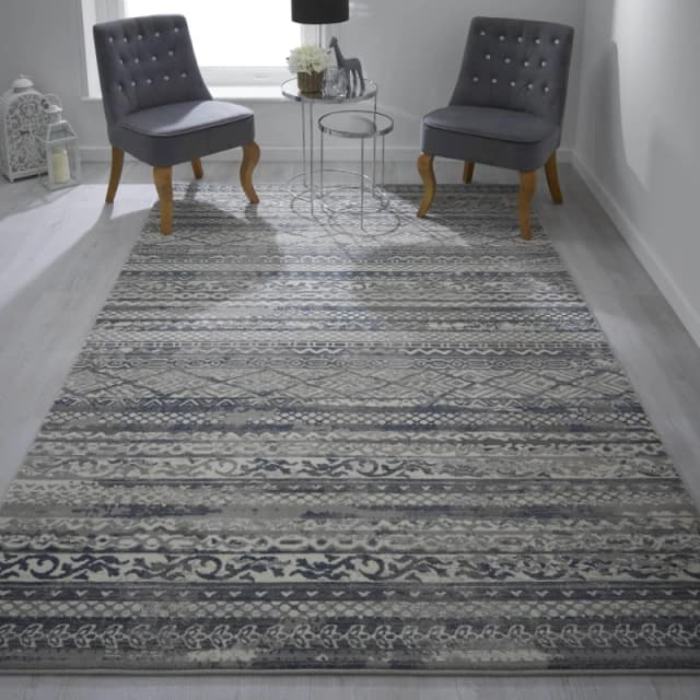 Homemaker Kendal Ezra Rug Grey Grey unisex 120x170cm