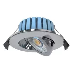 Spa EDEN LED Tiltable Fire Rated LED 7W Dimmable Tri-Colour CCT 60° Chrome