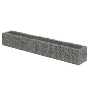 Vidaxl Gabion Raised Bed Galvanised Steel 360X50X50 cm