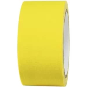 TOOLCRAFT 80FL5025EC 80FL5025EC Cloth tape 80FL5025EC Neon yellow (L x W) 25 m x 50 mm