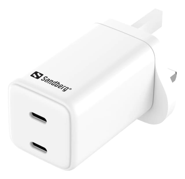 Sandberg AC Charger Dual USB-C PD65W UK