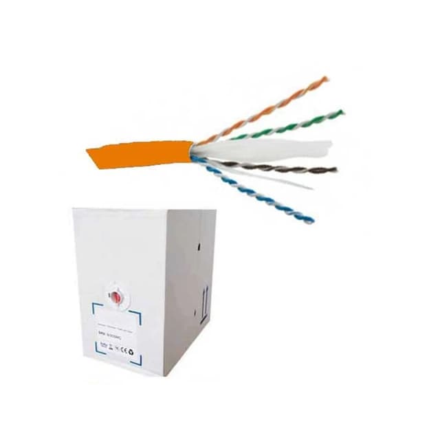 FDL CAT.6 UTP STRANDED PATCH CABLE LSZH (305M BOX) - Orange