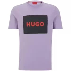 Hugo Dulive Box Logo T Shirt - Purple