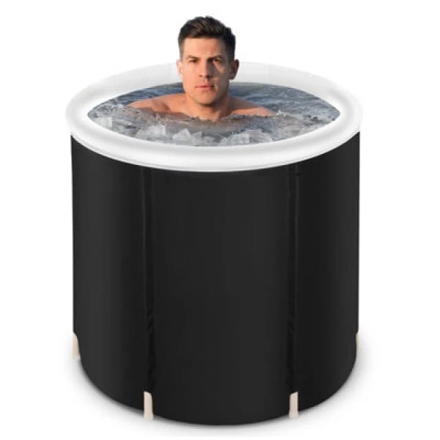 Gr8 Home Ice Bath Tub Spa for Cold Water Therapy Recovery Plunge Pool With Lid Black unisex