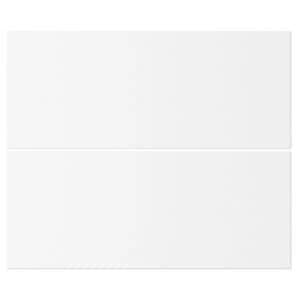 Cooke Lewis Raffello High Gloss White Tower drawer front W600mm Set of 2