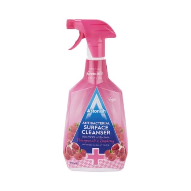 Astonish Antibacterial Surface Cleanser Pomegranate and Raspberry Pink 750ml (12 Pack) C3420