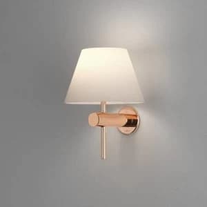 1 Light Bathroom Wall Light Polished Copper IP44, G9