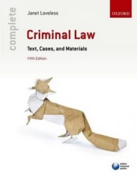 Complete Criminal Law by Janet Loveless Book