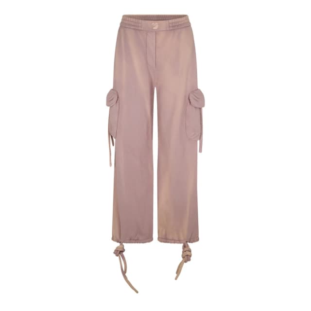 Off White Womens Laundry Cargo High Waisted Elasticated Cuffs Joggers Nude female XS