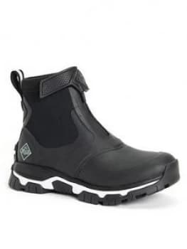 Muck Boots Apex Welly Boots - Black/White, Size 3, Women