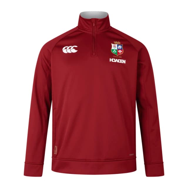 Canterbury British and Irish Lions 2024 Quarter Zip Fleece Adults - Red Red S