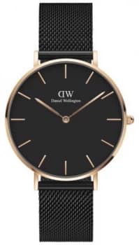 Daniel Wellington Grande Petite Ashfield 36 Black Mesh Watch