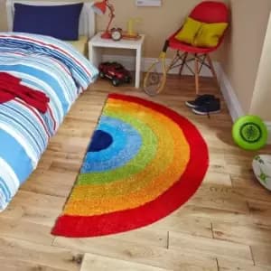 Think Kids 6083 Rainbow 70cm x 140cm Half Moon - Multicoloured