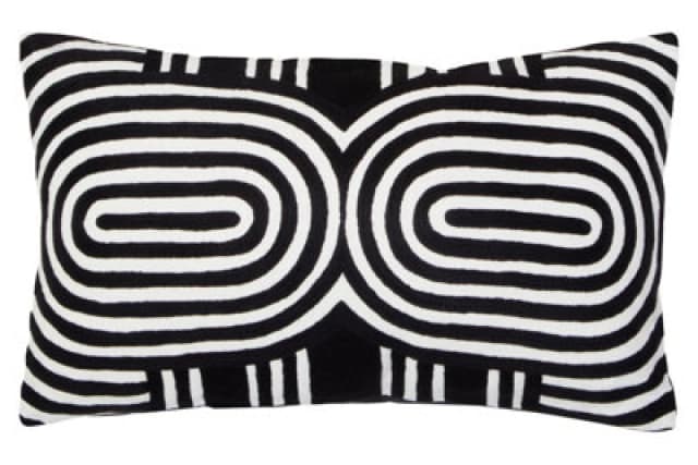 Orsina Bosie Ozella Black And White Cushion