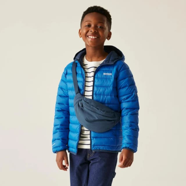 Regatta Unisex Kids Marizion Water Resistant Long Sleeve Quilted Jacket Navy Blue unisex 5-6yrs