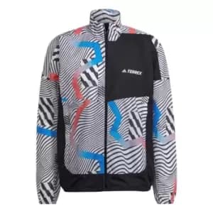 adidas Terrex Trail Running Printed Wind Jacket Mens - White