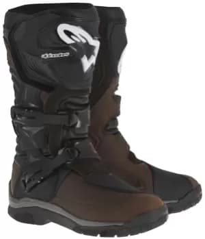 Alpinestars Corozal Adventure Drystar Oilded Waterproof Motorcycle, black-brown, Size 43, black-brown, Size 43