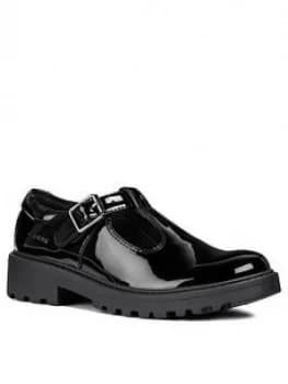 Geox Girls Casey Patent School Shoe