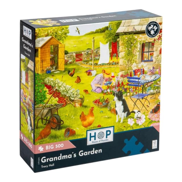 The House Of Puzzles Grandma's Garden, BIG 500 Piece Jigsaw Puzzle Multi unisex