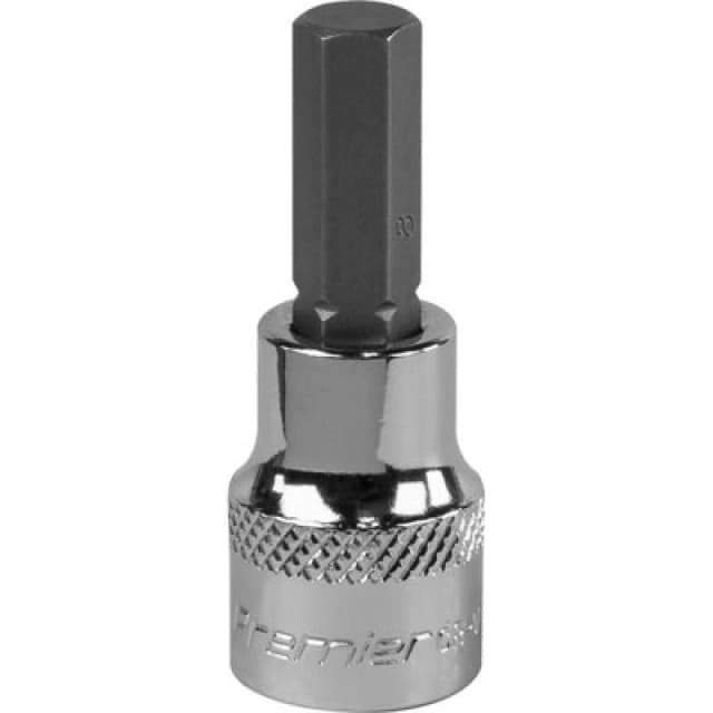 Loops 8mm Forged Hex Socket Bit - 3/8" Square Drive - Chrome Vanadium Wrench Socket Multi