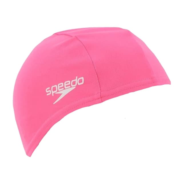 Speedo Junior Polyester Swimming Cap | Kids Swim, Pink, One Size, Pink RS-8-710111587