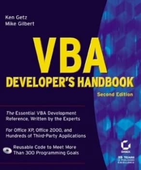 Vba Developers Handbook by Ken Getz Paperback