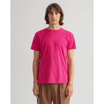 Gant Crew Logo T Shirt - Peacock 619