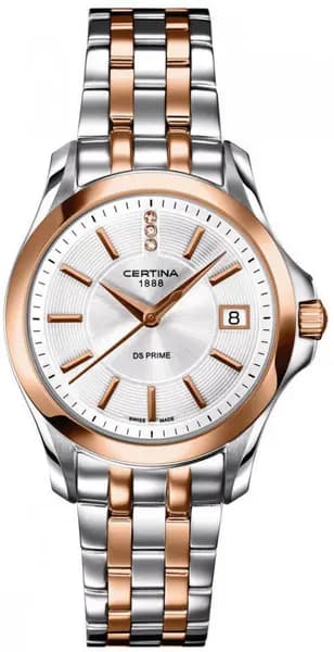 Certina Watch DS Prime Lady Round Quartz - Silver CRT-075