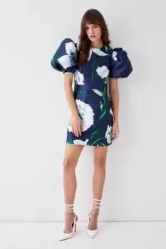 Puff Sleeve Mini Dress