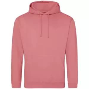 Awdis Unisex Adult College Hoodie (3XL) (Dusty Rose)