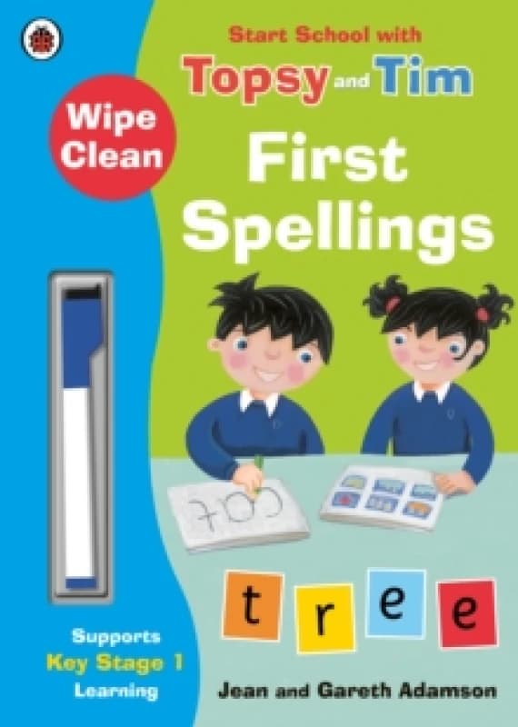 Jean Adamson Wipe-Clean First Spellings: Start School with Topsy and Tim Book Multi unisex