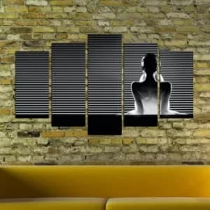 5PMDF-77 Multicolor Decorative MDF Painting (5 Pieces)