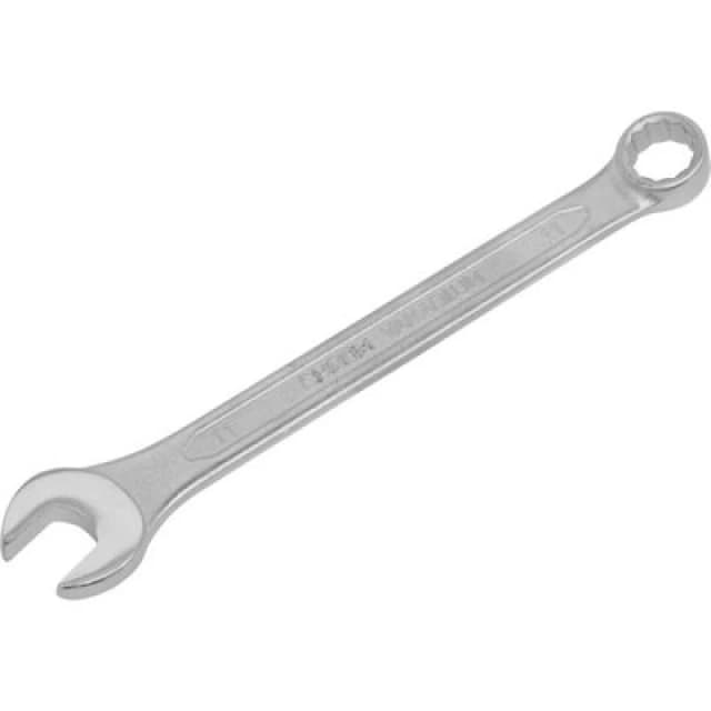 Loops 11mm Combination Spanner - Fully Polished Heads - Chrome Vanadium Steel Metallics