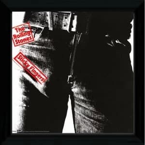 The Rolling Stones Sticky Fingers Framed Album Cover