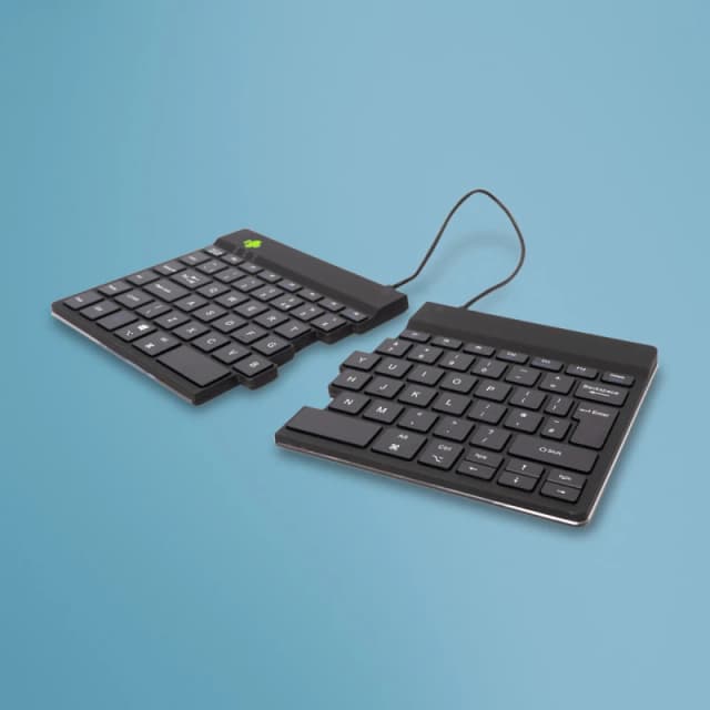 R-Go Tools R-Go Tools Ergonomic keyboard R-Go Split Break with break software, ergonomic split keyboard, QWERTY (UK), Bluetooth, Black RGOSBUKWLBL