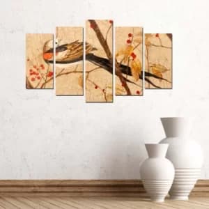 5MF-30 Multicolor Decorative MDF Painting (5 Pieces)