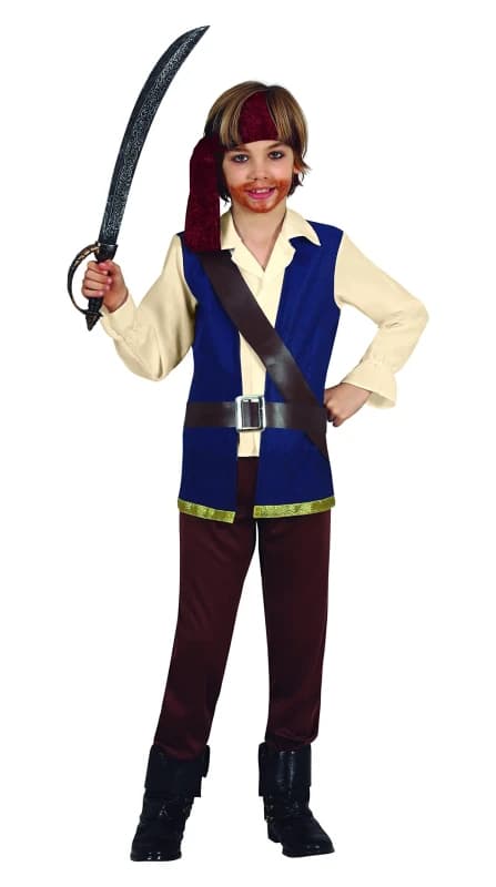 Fiestas Guirca Pirate Boy, Child, 3 ? 4 Years, Brown CLG-FG77739