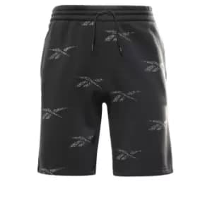Reebok Identity Vector Fleece Shorts Mens - Black