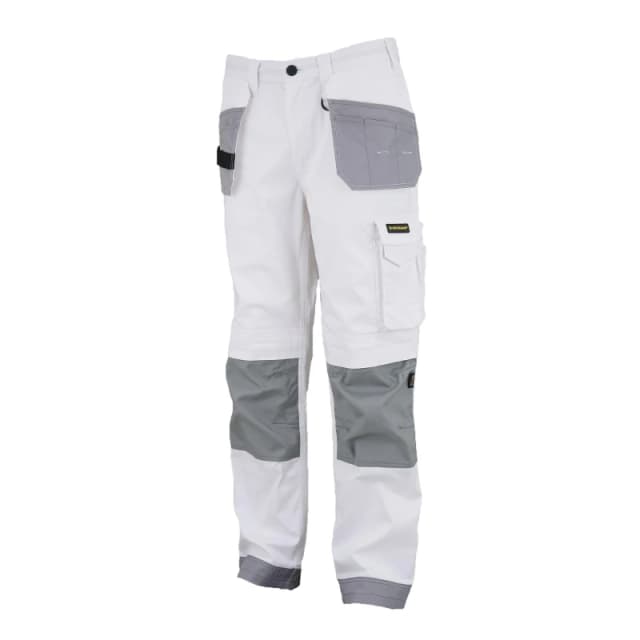 Dunlop On Site Work Trousers Mens White/Grey male S