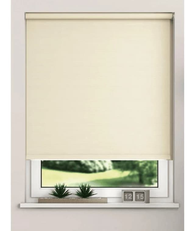 New Edge Blinds Thermal Blackout Roller Blinds 175cm Drop x Width 125cm Oyster in Natural Size: 120cm width x 175cm drop Natural Unisex 120cm wid