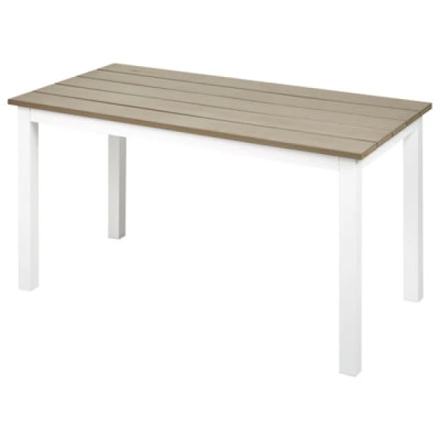 Beliani Garden Dining Table Messina 100 Cm 52cm White