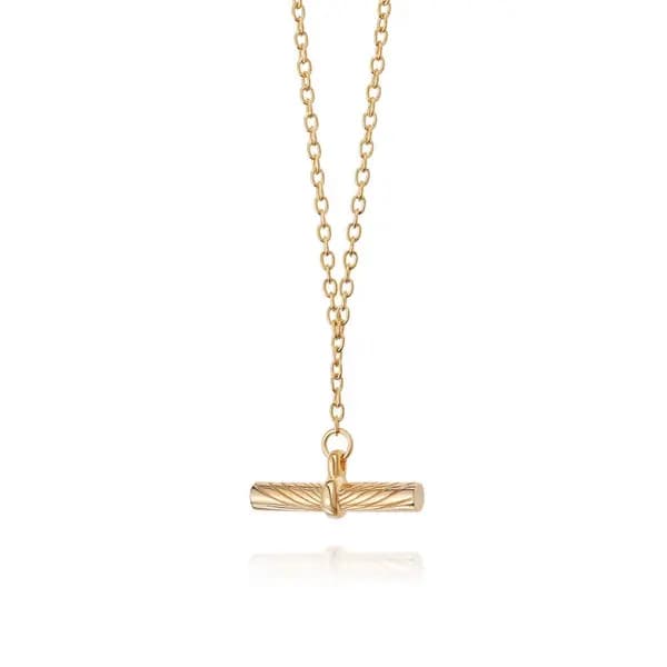 Daisy Estee Lalonde Tbar 18ct Gold Plated Necklace ELN04_GP