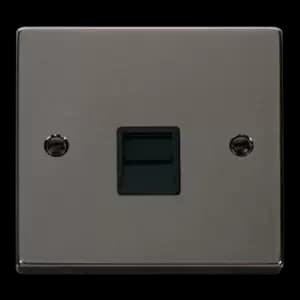 Click Scolmore Deco 1 Gang Master Telephone Socket - VPBN120BK