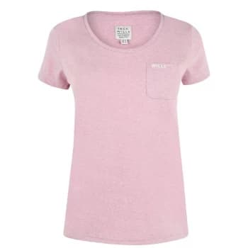 Jack Wills Fullford Pocket T-Shirt - Dusky Pink