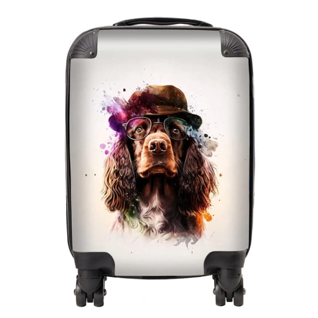 Warren Reed Designer English Cocker Spaniel Splashart Suitcase - Large