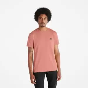 Timberland Dunstan River Slim-fit T-Shirt For Men In Brown Red, Size L