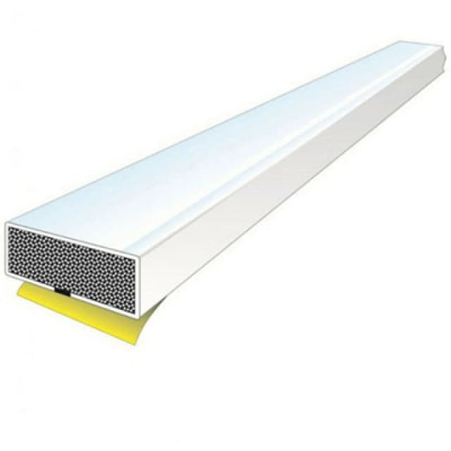 Loops 5 PACK Fire Door Seal Strip 2100 x 10 x 4mm Intumescent Fire Stop White White