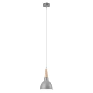 Francesca Dome Pendant Ceiling Lights Silver, 1x E27