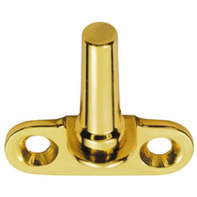 Loops Flush Fitting Cranked Window Casement Pin 25mm Fixing Centres Polished Brass Metallics